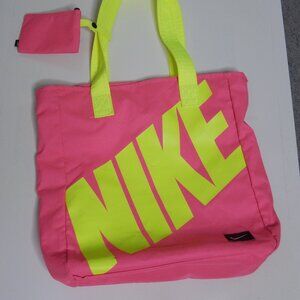 Nike Hot Pink Tote Bag with Coin Purse